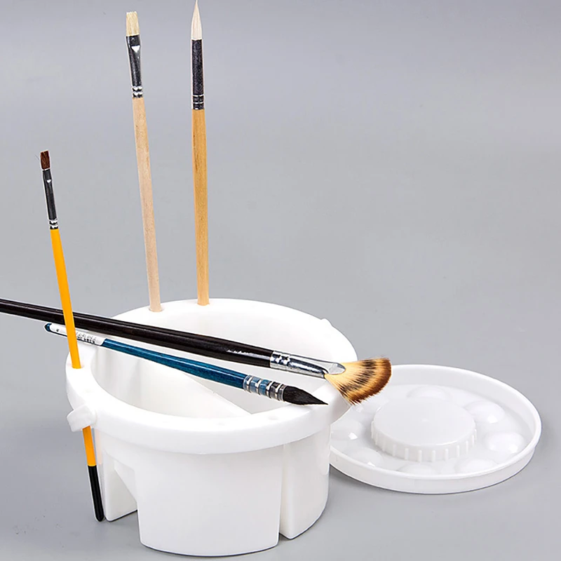 Art Tools Portable Pen Wash Pot Painting Brushes Wash Bucket Watercolor Oil Painting Brush Washing Machine Art Utensils types of paint brushes