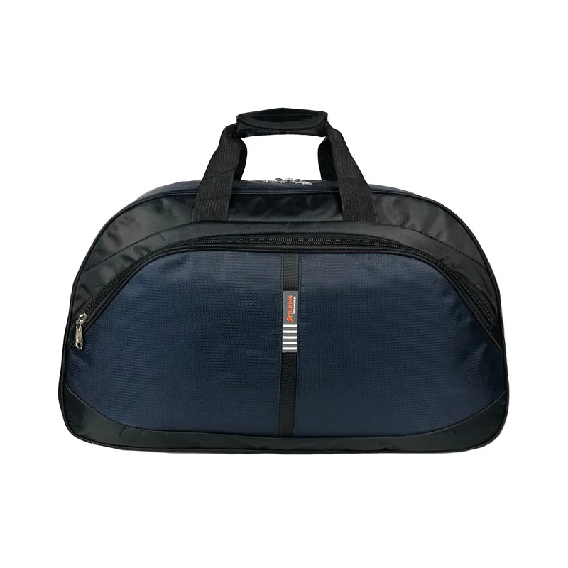 Толстая нейлоновая водонепроницаемая сумка для хранения, сумка для багажа, большая Вместительная дорожная сумка, спортивная сумка для спортзала, ручная сумка через плечо - Цвет: Темно-синий
