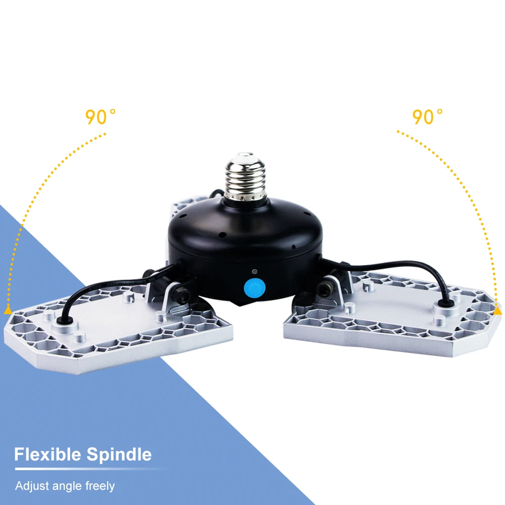 Deformable Led Bulb E27 Warehouse Lamp Led Garage Light 220V 110V Waterproof Auto ON/OFF Workshop Smart Sensor Lights 2835 SMD