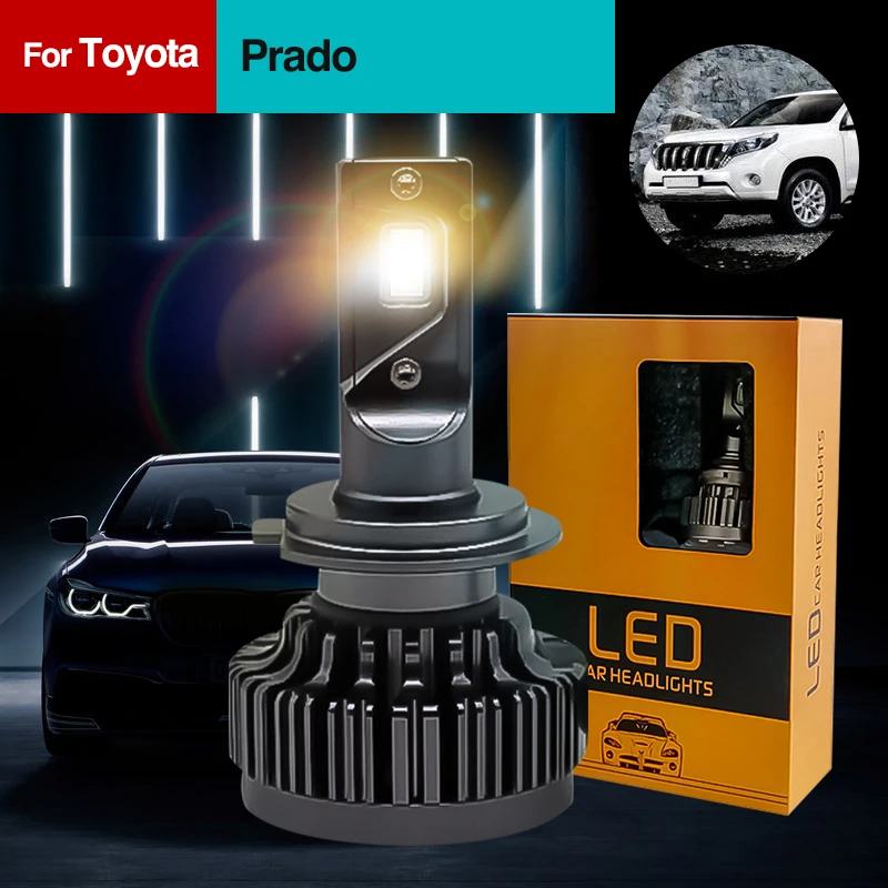 Специально для Toyota Prado Автомобильные светодиодные фары с CSP ЧИПАМИ H4 H11 9005 HB3 H1 H7 H8 H9