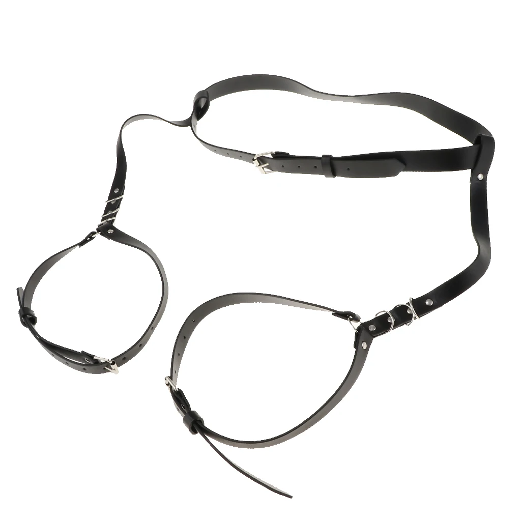 PU Leather Body Harness Waist Belt Leg Garter Punk Gothic Suspenders Band Strap punk style adjustable waist Night Club leg rings