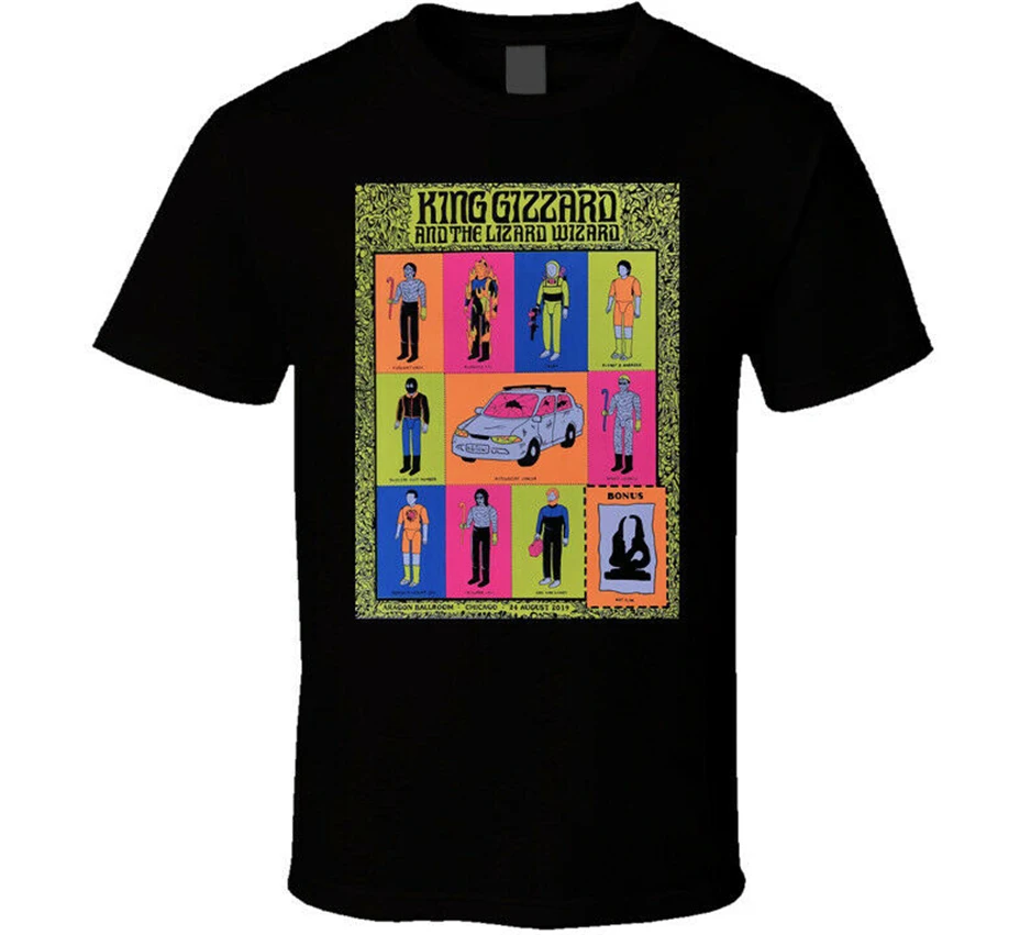 King Gizzard And The Lizard Wizard 24 8 2019 Арагон Бальные Chicago футболка Подарочная на день