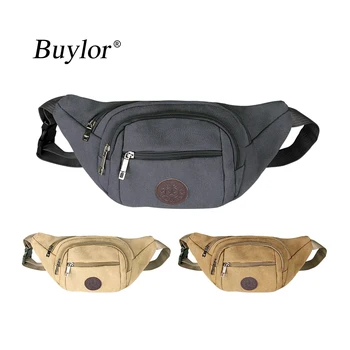 

Buylor Banana Bum Bag Fashion Canvas Waist Pack Sports Belt Bag Travel Hip Bag Fanny Pack Outdoor Phone Holder Travel