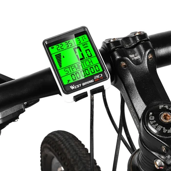 

Bike Computer Speed Meter Digital Multifunction Waterproof Sports Sensors Bicycle Computer Speedometer Watch LED Digital Rate
