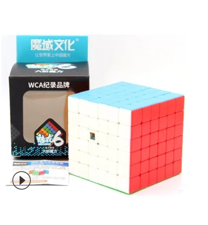 MoYu meilong 6x6x6 7x7x7 волшебный куб MofangJiaoshi MF6 обновление 6x6 7x7 Скорость лабиринт головоломка Magico cubo Развивающие игрушки для детей - Цвет: 6x6x6 stickerless
