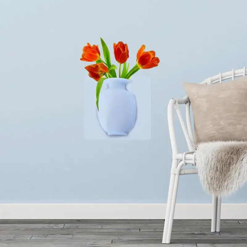Креативные 3D DIY ваза цветы наклейки на стену креативные художественные для