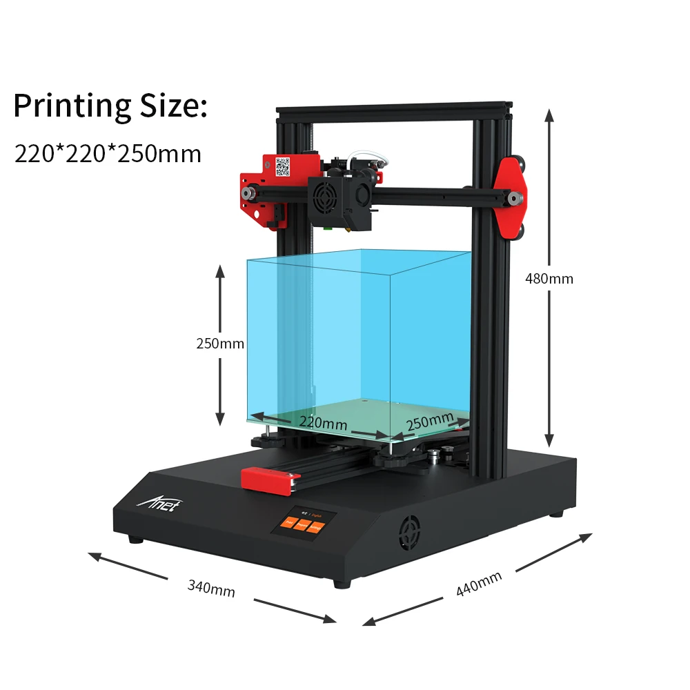 Горячая конкурентоспособный Anet A6 A8 3d принтер Reprap Prusa i3 Высокоточный DIY 3d принтер комплект с Micro SD карты USB разъем