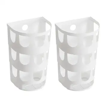 

2pcs Wall-mounted Storage Boxes Convenient Sundries Container Practical Sundries Organizer Storage Case for Home