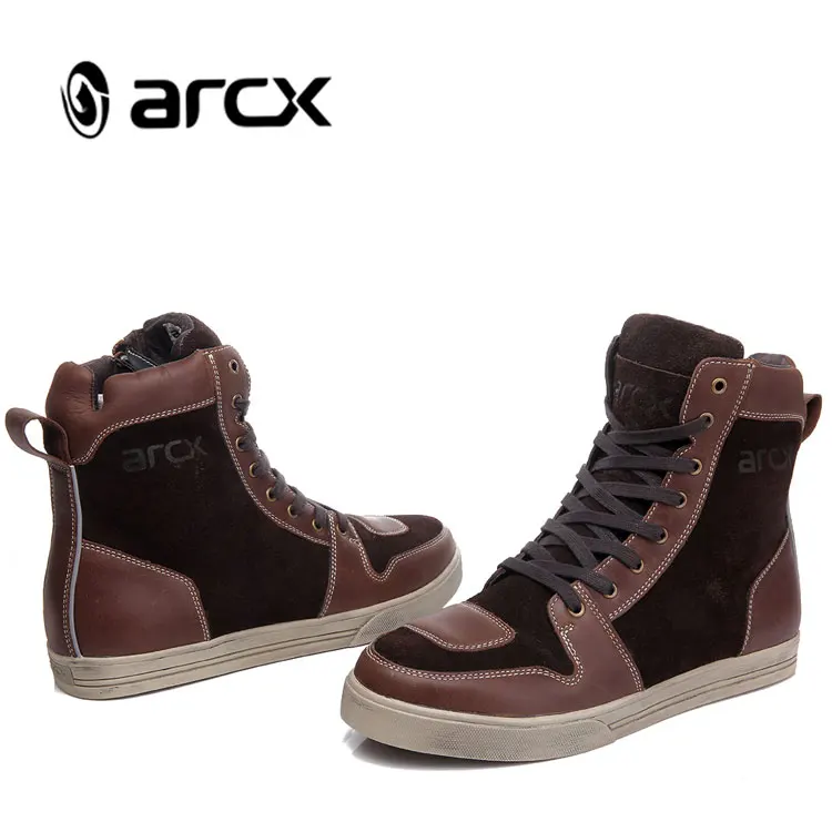 Мотоциклетные ботинки ARCX из коровьей кожи водонепроницаемая повседневная обувь