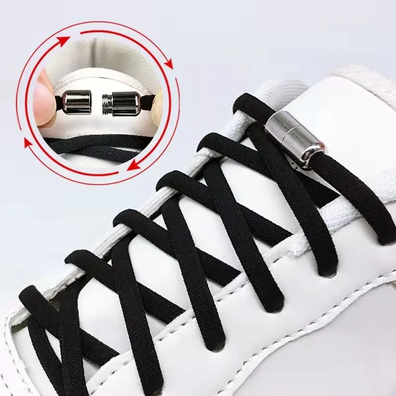 Elastic No Tie Shoelaces Semicircle Shoe Laces For Kids and Adult