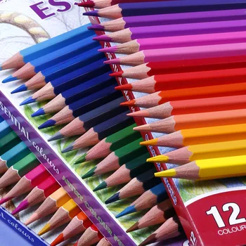 

12/24/36 Colours Wood Colored Pencils Set for Kids Professional Drawing Material Colored Pencils Artistic Painting Art Supplies