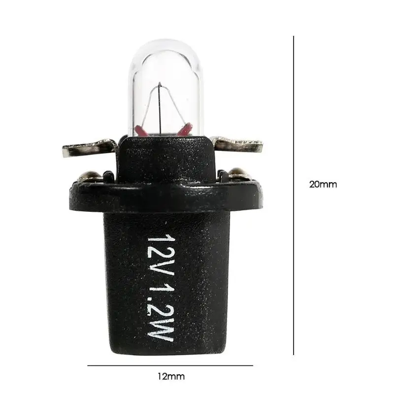 5 шт. T5 B8.5D B8.4D 12 В/24 В 1,2 Вт галогенные лампы автомобильная подсветка для измерительного прибора для авто интерьера приборной панели освещение для аквариума