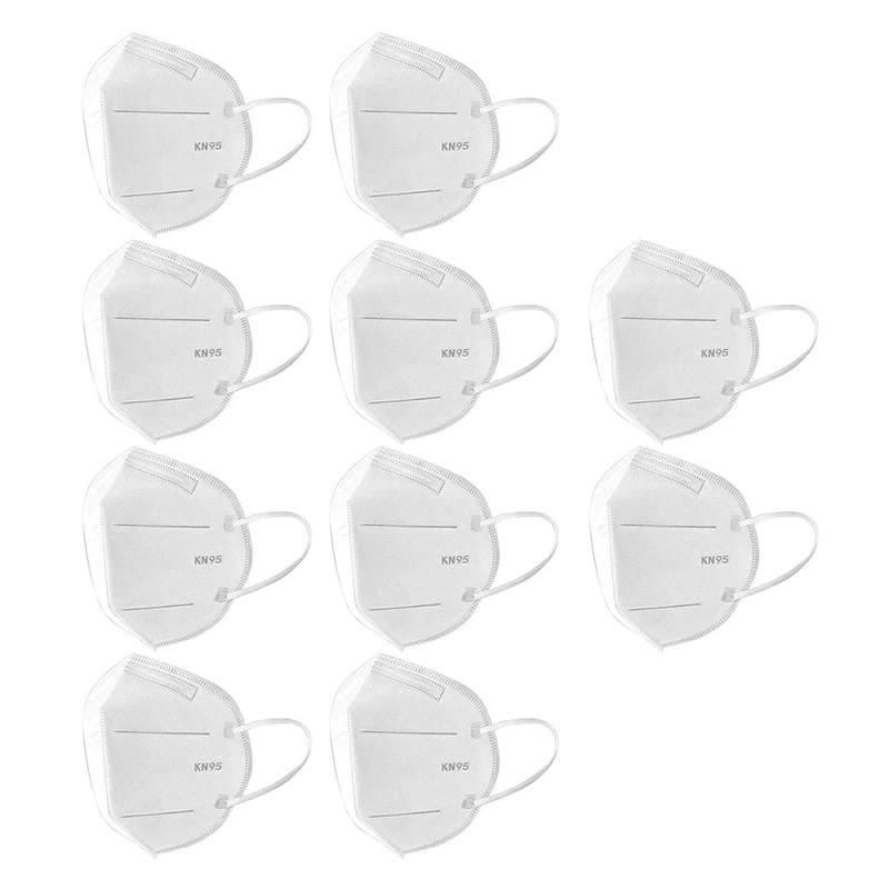 

20 Pcs KN95 Adult Vertical Foldable Mask Dust Mask Respirator Mask