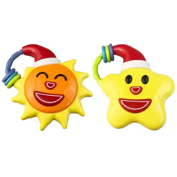 

Newborn Baby Rattle Toy Electric Music Bed Bell Children Early Education Kids Rattle Toys Cute Star Sun Shape Baby Teether