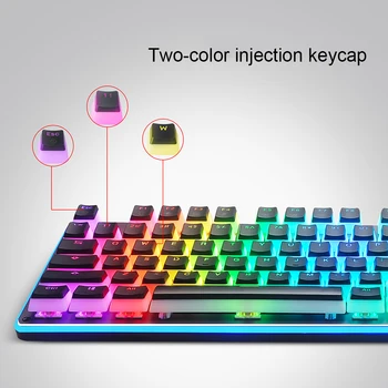 

104Keys PBT/ABS Double Color Backlight Keycap Universal Column For Ikbc Cherry MX Annie Mechanical Keyboard