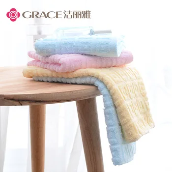 

Grace Waffle Pure Cotton Towel Rapid Water Absorption Easy to Twist Dry Household Face Towel 6415