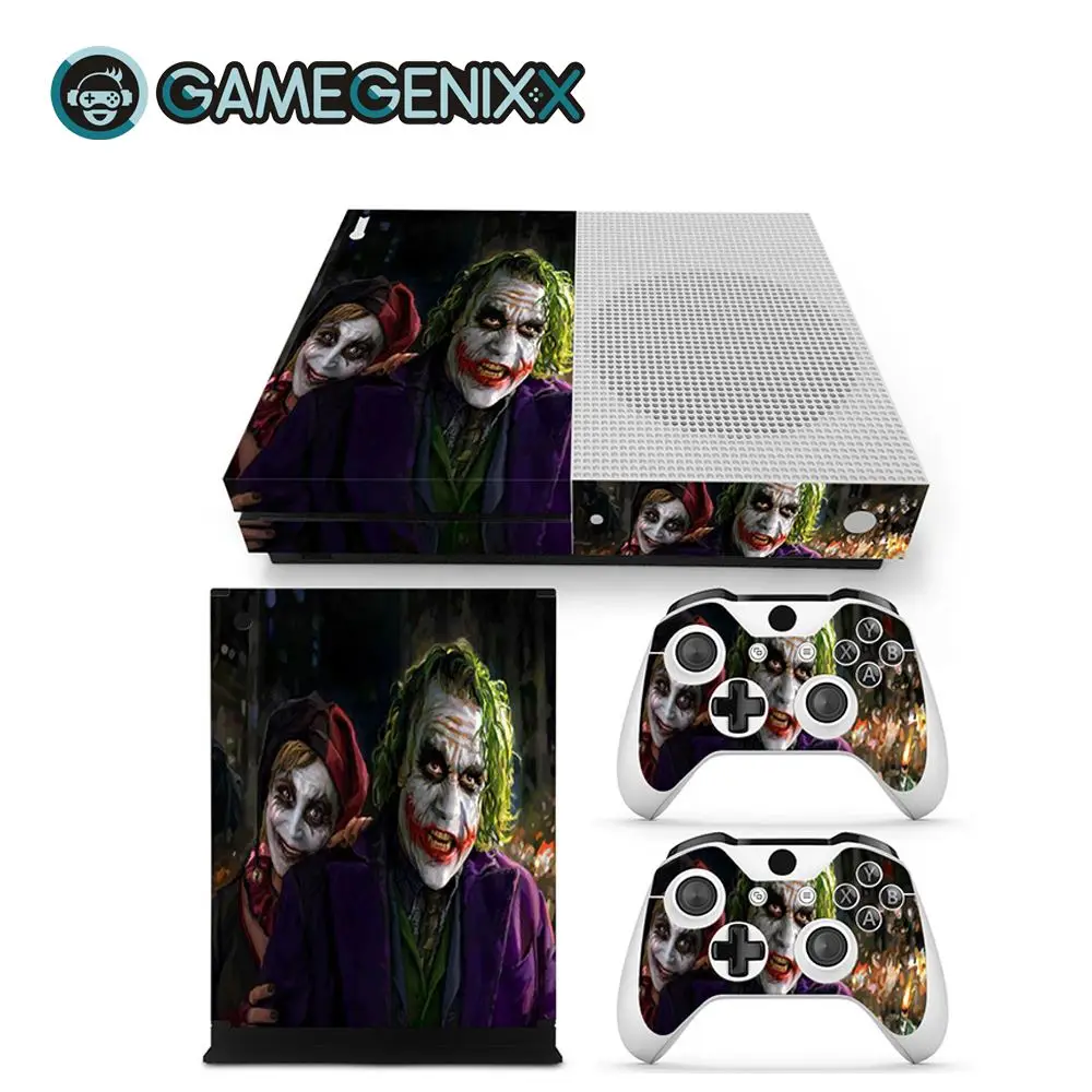 Защитная Наклейка GAMEGENIXX для Xbox One Slim Console и 2 контроллера-The Joker