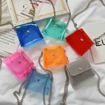 

Summer Transparent Bag Bag For Girl 2020 PVC Handbag Kid Coin Purse Children Wallet Cute Baby Jelly Mini Money Beach Bag