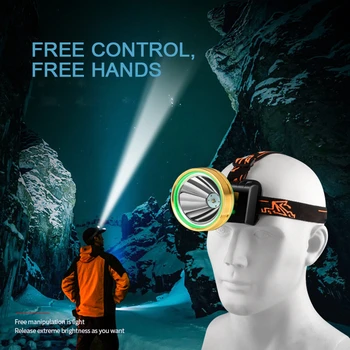 

headband light head lamp charging super bright head-mounted flashlight fishing waterproof led headlamp 2 aa battery flashlight