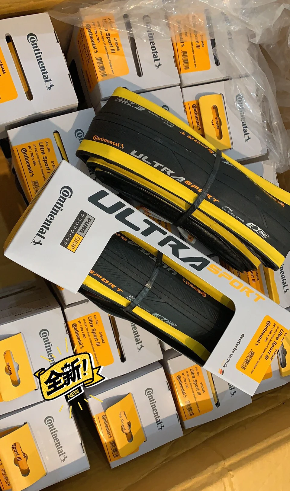 Новейшие Складные шины Continental ULtra Sport lll с желтым краем специальный выпуск 700x23c25c