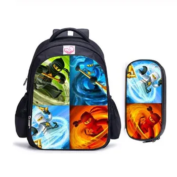 

16 Inch Iron Man Hulk Ninja Children School Bags Orthopedic Backpack Kids School Boys Mochila Infantil Catoon Bag