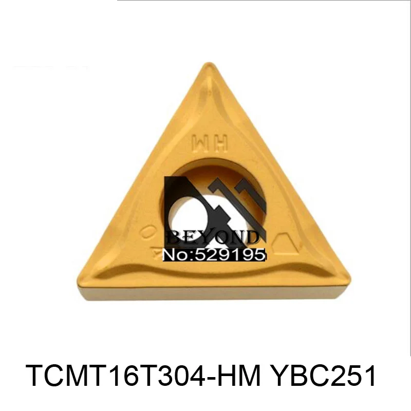 

Original insert TCMT16T304-HM YBC251 TCMT 16T304 Carbide Inserts for Turning Toolholder CNC Cutter Lathe Tools