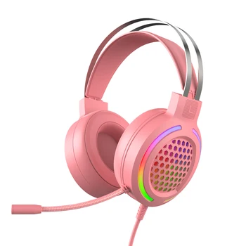 

50mm Driver Lightweight Noise Canceling PC Laptop 7.1 Surround Sound Computer Wired Gaming Headphone With Mic USB 3.5mm Stereo