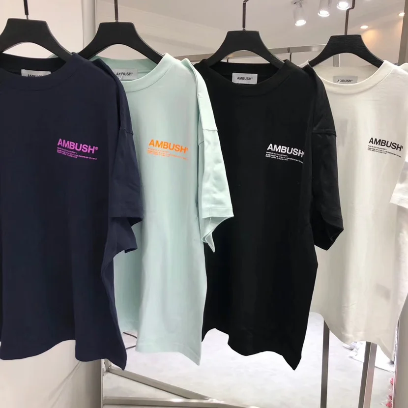 19ss Ambush футболка для мужчин и женщин 1:1 высокое качество светоотражающая Хай-стрит