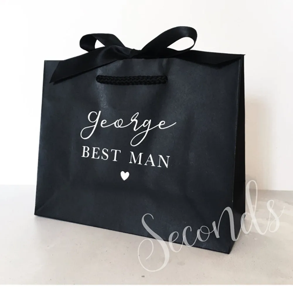 Personalised Best Man Gift Bag, Usher, Page Boy, Groomsman, Wedding, Small  Med