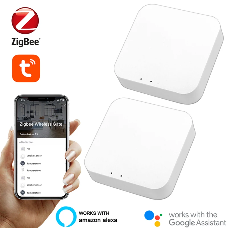 Tuya Zigbee Bridge 3.0 Smart Home Gateway Hub Remote Control Zigbee Devices Via Smart Life APP Works with Alexa Google Home