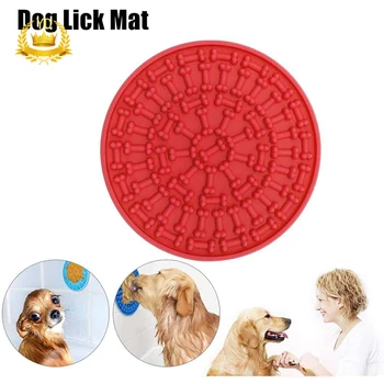 

Dog Lick Pad Dog Lick Mat Treat Distributing Mat Slow Treat Distributing Mat Suction Wall Pet Bathing Grooming Dog Training YDHS