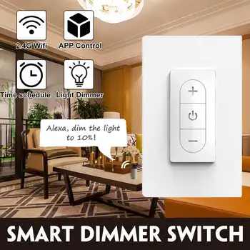 

2.4G WiFi Smart Light Dimmer Switch DIY Wireless Breaker Voice Remote Control Work with Smart Life For Alexa For Google Home