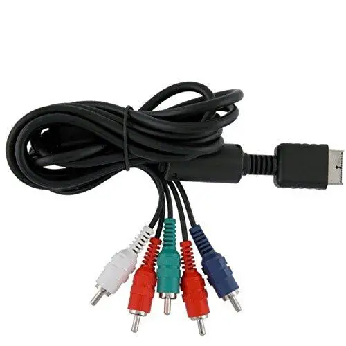 1.8m HD Analog AV Multi Out to Component Cable Cord for Playstation 2 3 Slim for PS2 PS3 TV AV