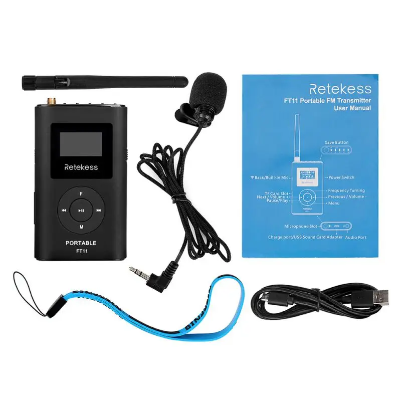 

FM Radio 1 PR13 FT11 + 10 Wireless FM Transmitter Guide System Guides Simultaneous Interpretation Conference