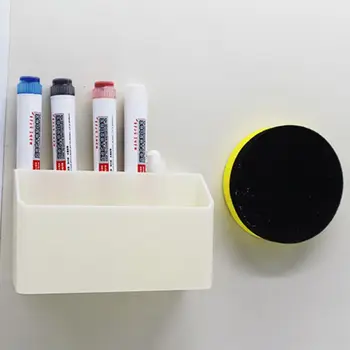 

Magnetic Whiteboard Marker Pencil Pen Holder Organizer School Office Storage Box 24BB