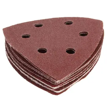 

50Pcs Sanding Sheets Paper Mouse Sanding Sheets Detail Sander Pads 40 60 80 100 120Grit Triangle-Shape Sanding Sheets Abrasive T