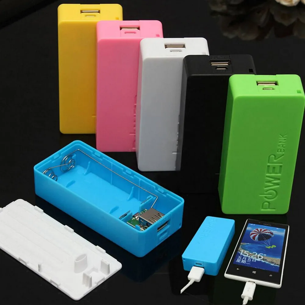 5600mAh 2X18650 USB банк питания зарядное устройство чехол DIY коробка для iPhone samsung sony Motorola сотовых телефонов