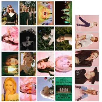 

16 Pcs/set KPOP Red Velvet Girls Album HD Photo Card Cards Self Made LOMO Card Photocard