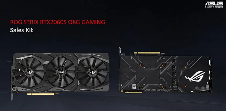ASUS ROG-STRIX-RTX2060S-O8G-GAMING DDR6 2060 супер Настольный ПК игровая видеокарта поддержка 4 выхода экрана