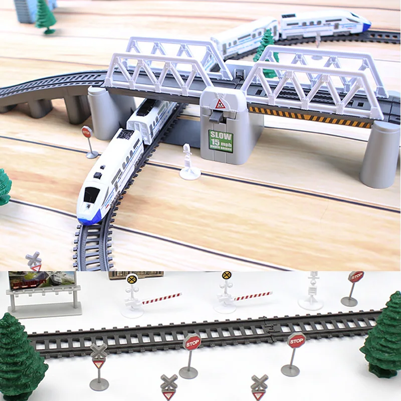 

New Rc car Trains Model Electric Train Set Trains Railway Set Remote Control Train Toy Electric High-Speed Railway Toys For Kids
