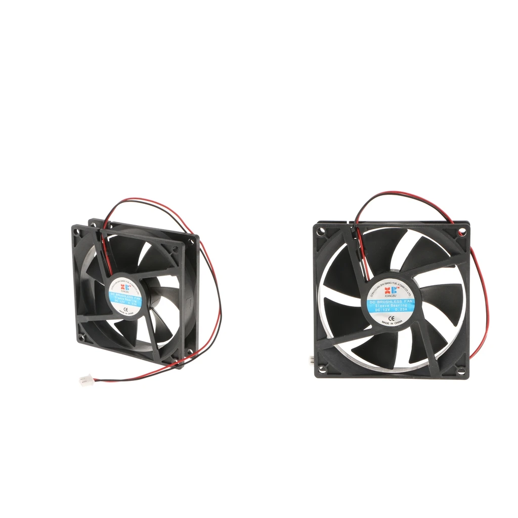 2Pieces CPU Computer Fan Laptop Cooling Pad Cooler Slim Portable 2Pin High Speed