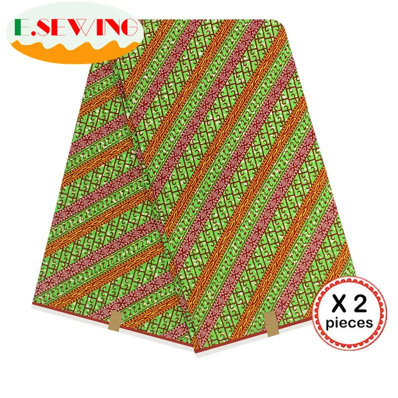 Африканская восковая ткань с принтом Анкара для шитья Анкара африканская ткань 12 ярдов нигерийская хлопковая ткань Гана для платья 81031