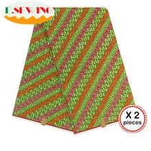 Африканская восковая ткань с принтом Анкара для шитья Анкара африканская ткань 12 ярдов нигерийская хлопковая ткань Гана для платья 81031