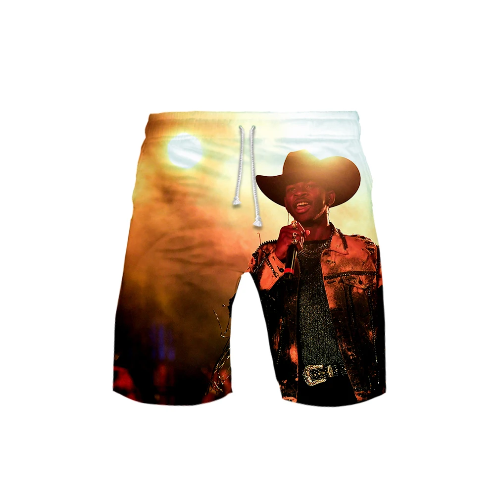 Lil Nas X Новые 3D карманные быстросохнущие шорты для плавания для мужчин одежда для плавания Мужской купальный костюм плавки летняя пляжная одежда для серфинга