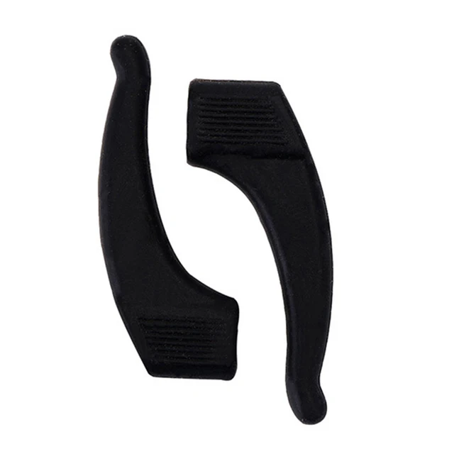 Fashion Anti Slip Ear Hook Eyeglass Eyewear Accessories Eye Glasses Silicone Grip Temple Tip Holder Spectacle Eyeglasses Grip black