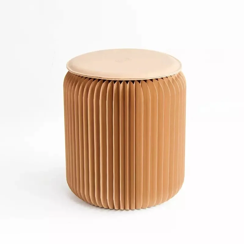 

35CM High Folded paper stool Paper stool fashion dining stool Kraft paper Creative Paper