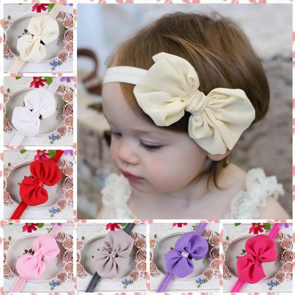 

Baby Girl Headband Infant Hair Accessories Cloth Tie Bows Headwear Tiara Gift Toddlers Babies Bandage Ribbon Newborn Headwrap
