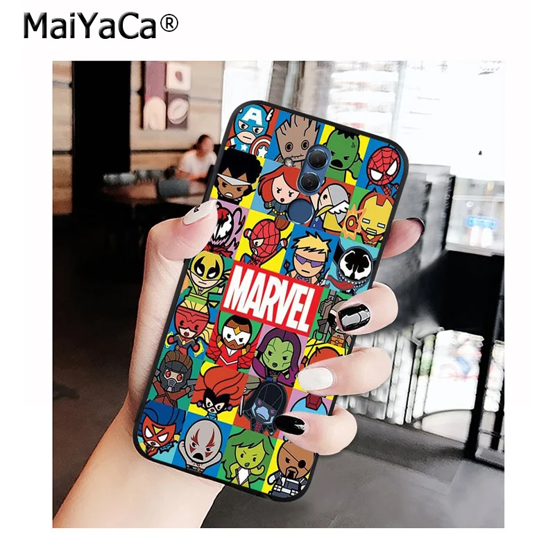 MaiYaCa фильма «Дэдпул»; рубашки Железный человек Марвел Мстители чехол для телефона с логотипом для Huawei mate 10 20 Lite 20X Коврики 20 10 Pro Коврики 9 Nova3 3i