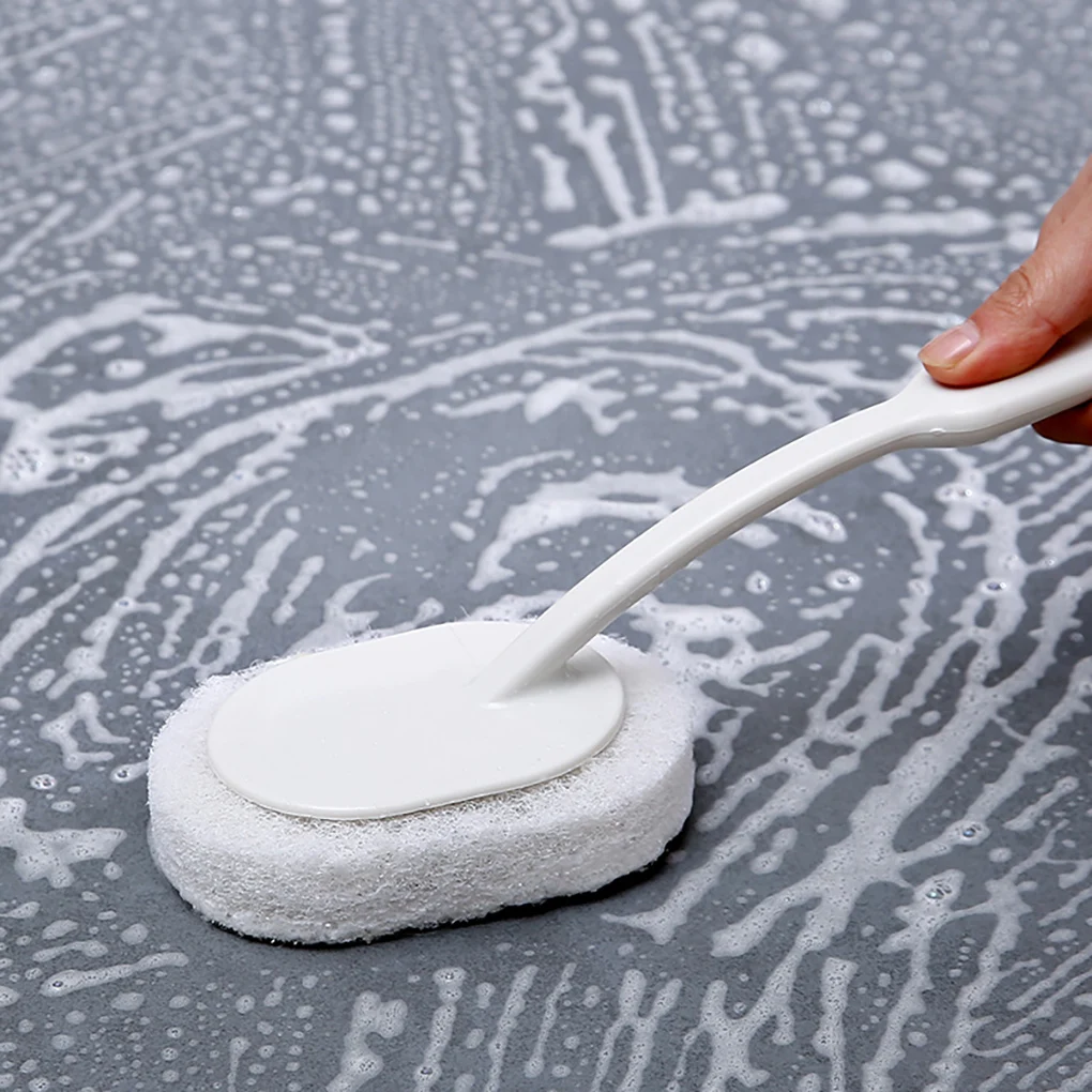 Hot Sale 1PC Sponge Brush Long Handle Bathroom Washing Tool Kitchen Sink Scrubber for Pot Pan Tile Bathtub | Дом и сад