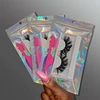 Mikiwi 10/20//50/100 Wholesale 25mm Fluffy Mink Lashes Suit Brushes Tweezers In Bulk Eyelashes Set Multi Pack Mink Lashes Kit 4
